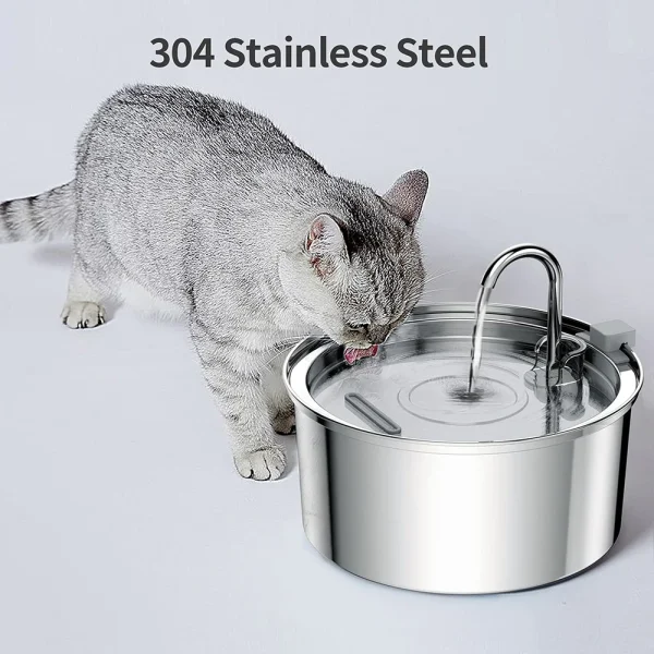 ZYfeeder Smart Stainless Steel Pet Fountain (3L) - Image 2