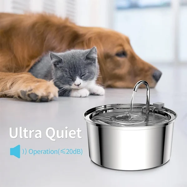 ZYfeeder Smart Stainless Steel Pet Fountain (3L) - Image 3