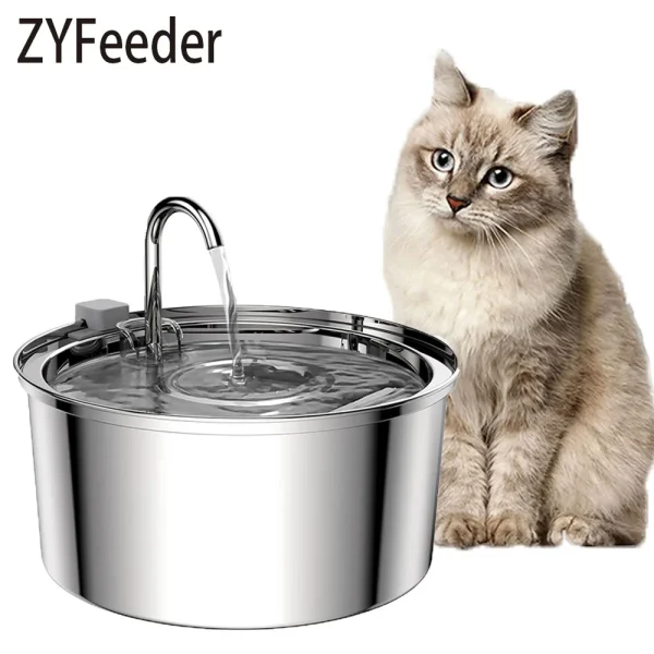 ZYfeeder Smart Stainless Steel Pet Fountain (3L)